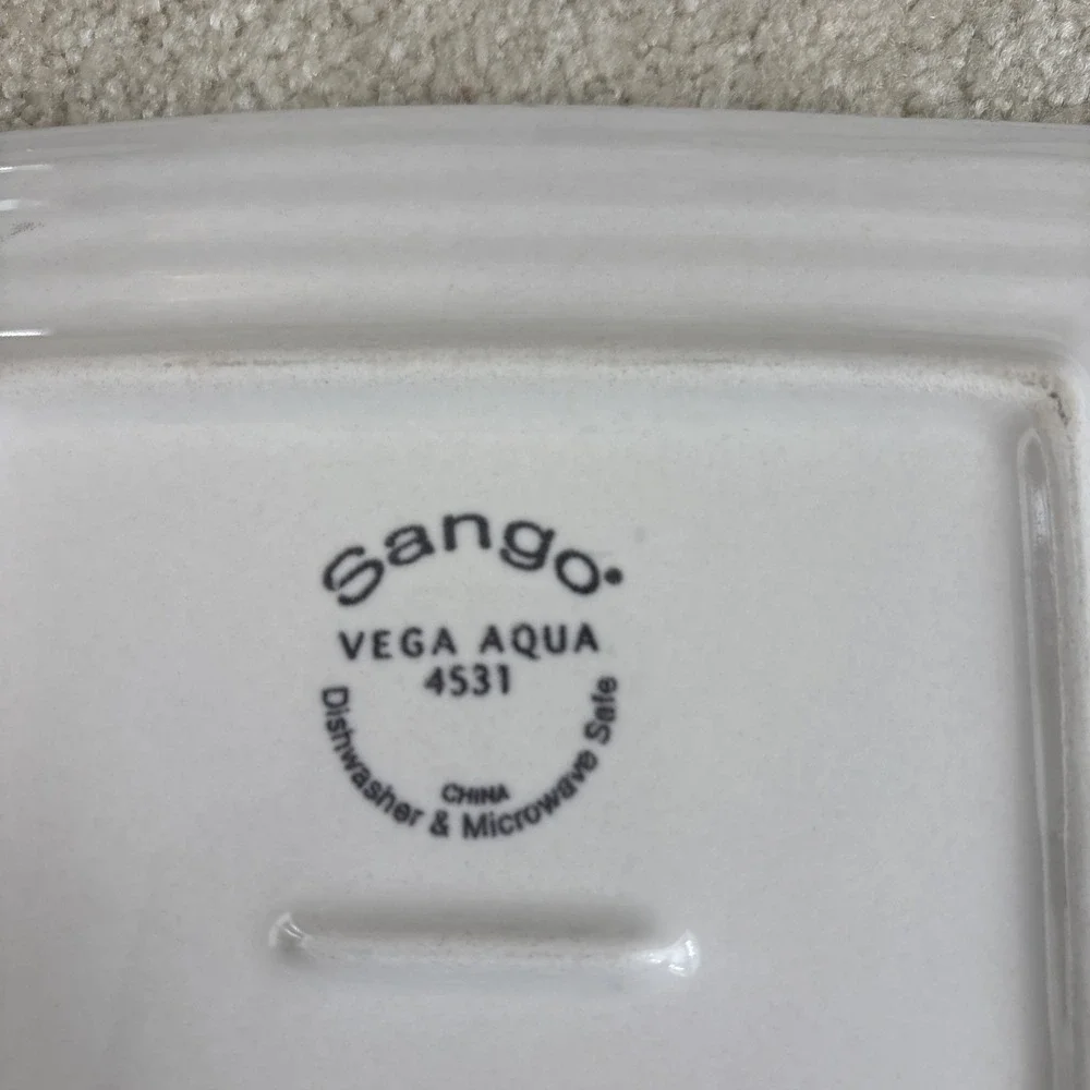 Sango Vega Aqua 4531 Salad Dessert Plate 7.5